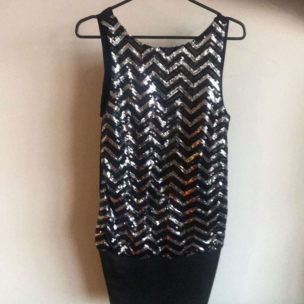 Sequins Open Back Dress - Sz S/M